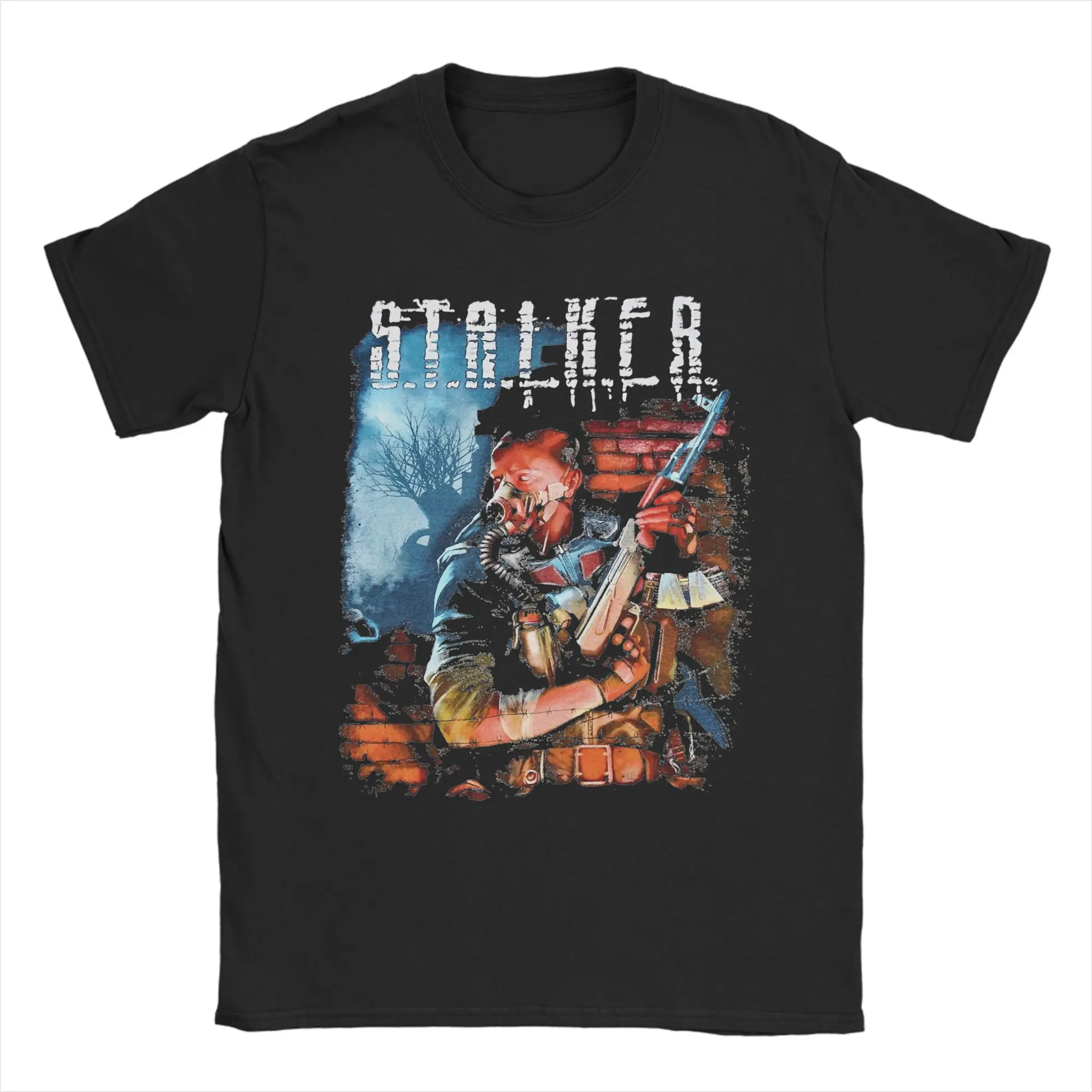 

Одежда для стрельбы Сталкер, мужские и женские футболки, футболка из чистого хлопка, футболка с графическим принтом, одежда