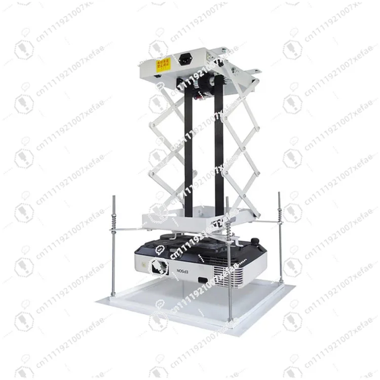 

70Cm Projector Stand Electric Lift Projector Ceiling Mount Projector Lift with Wireless Remote Control