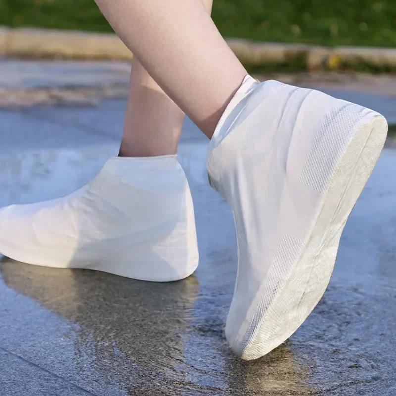 1 Pair Latex Rain Boot Covers Waterproof Non-Slip Wear-Resis