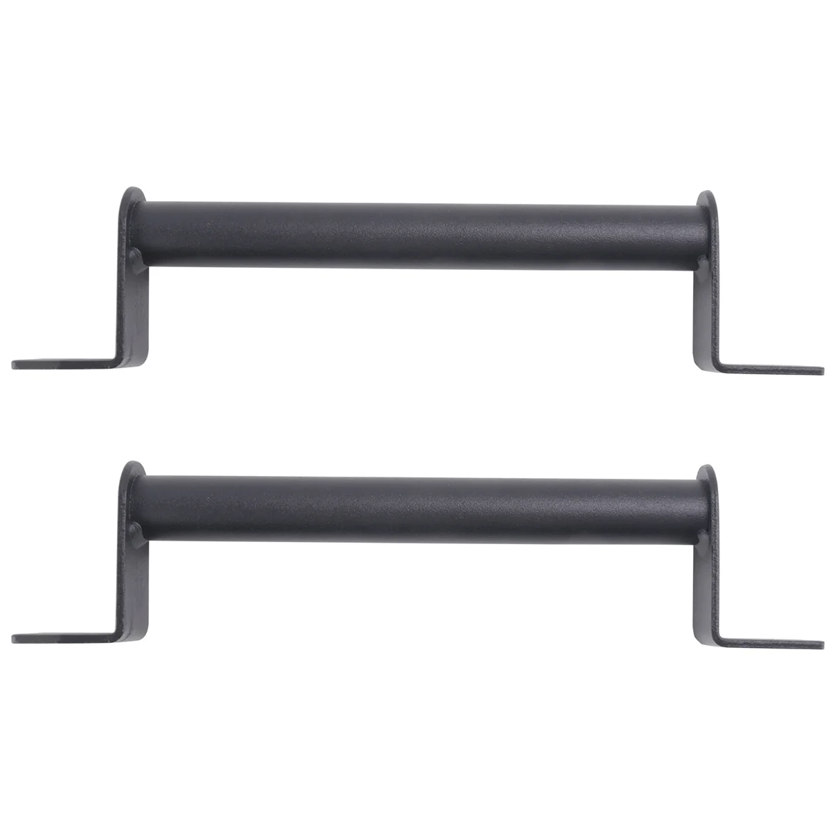 

ABFA 2Pcs Black Carbon Steel Sliding Barn Door Pull Handle for Sliding Barn Door Garden Gates Garages Hardware Kit