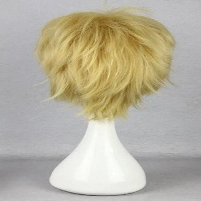 Synthetic Hair Axis Powers Hetalia Tino Vainaminen Style Male Blonde  Short  Cosplay Wig image 4