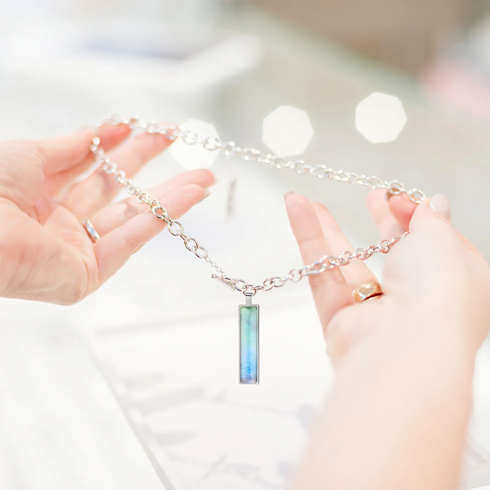 

15Pcs Rectangle Pendant Trays DIY Jewelry Making Charms Zinc Alloy Metal Pendants for Necklace Bracelet Accessories