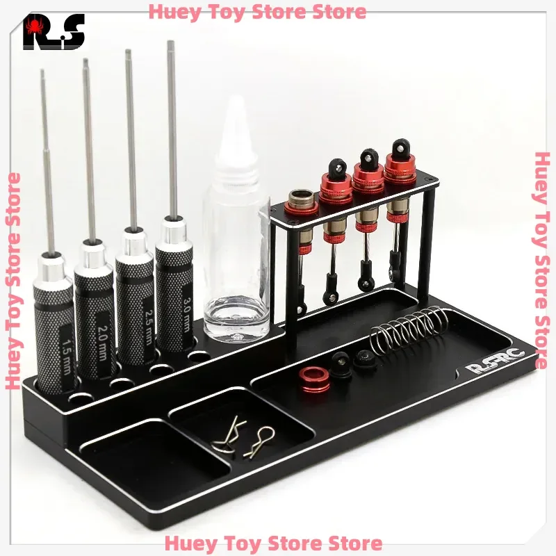 

RS Red Spider Model Car Tool Stand - Universal Repair Holder for Crawler/Off-road/Drift RC Vehicles (R10 Tool Base)