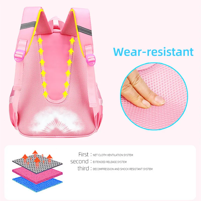 High Quality School Backpack Trolley Backpack With Wheels Waterproof School Bags For Teenage Girls Luggage Bag Children Kid Bags