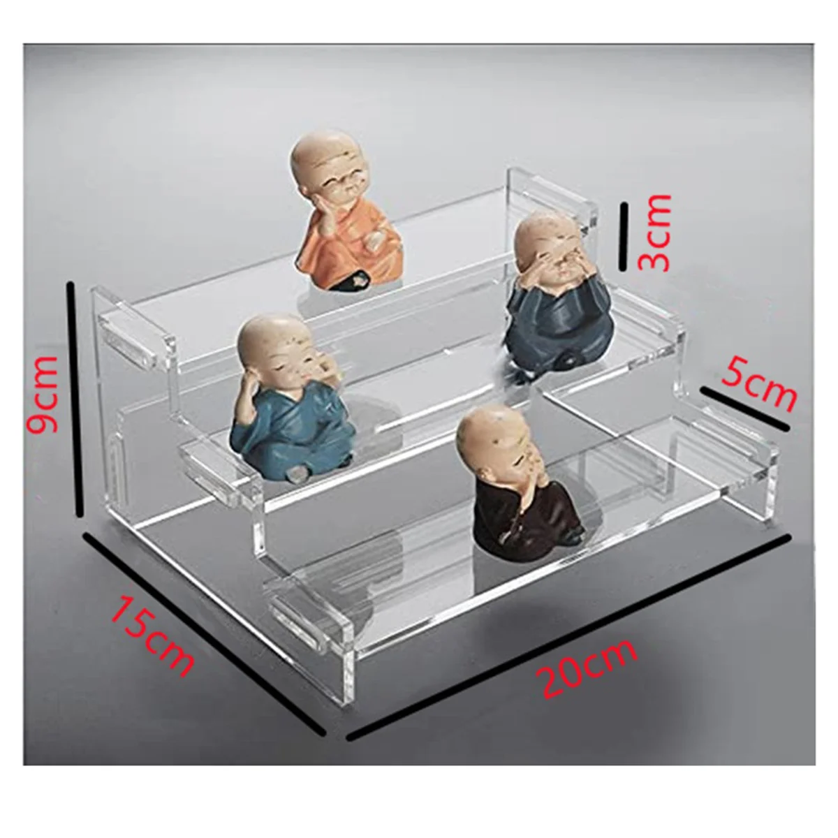 Acrylic Risers Display Stand, Cupcake Holder, Perfume Organizer Stand, Display Shelf for Figures and Collection