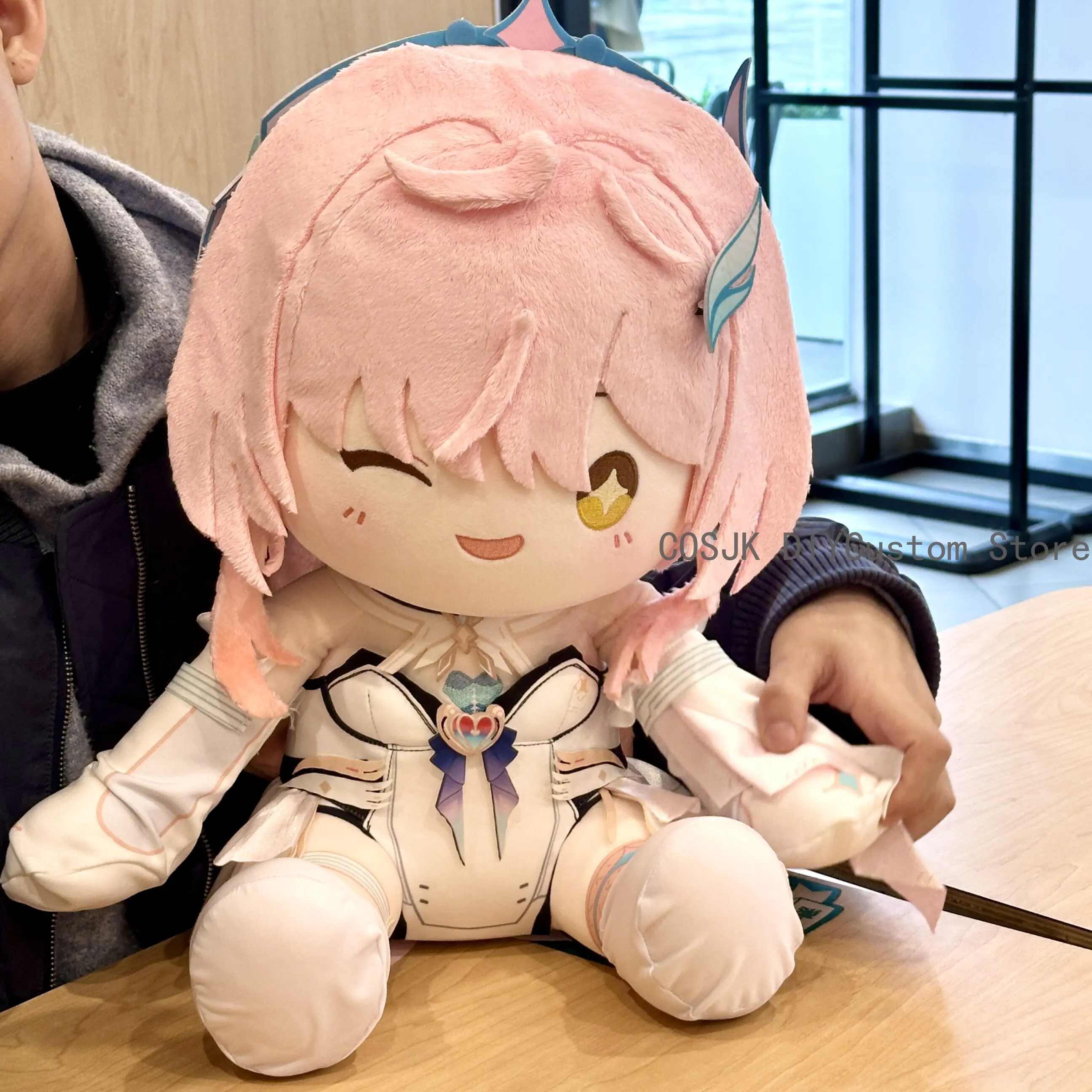 

Game Aemeath Wuthering Waves Amis Cartoon Sitting Posture Maumet Plush Cotton Plushie Cosplay Figure Mascot Birthday Gift