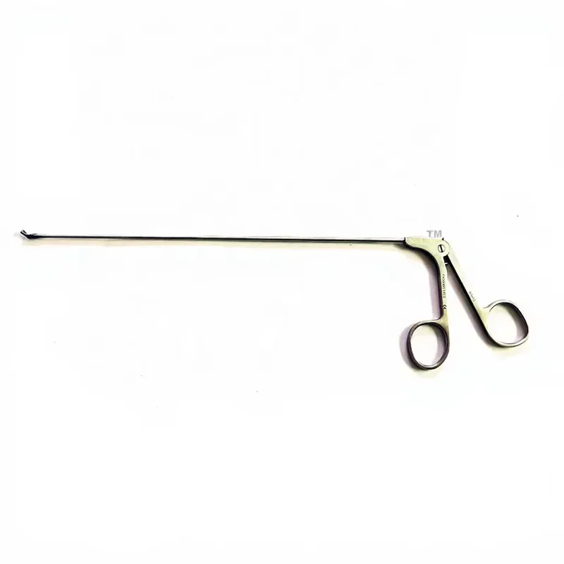 for ENT Endoscope Micro Laryngeal Instrument Forceps 45 Degree Head Upward Left 2X230mm