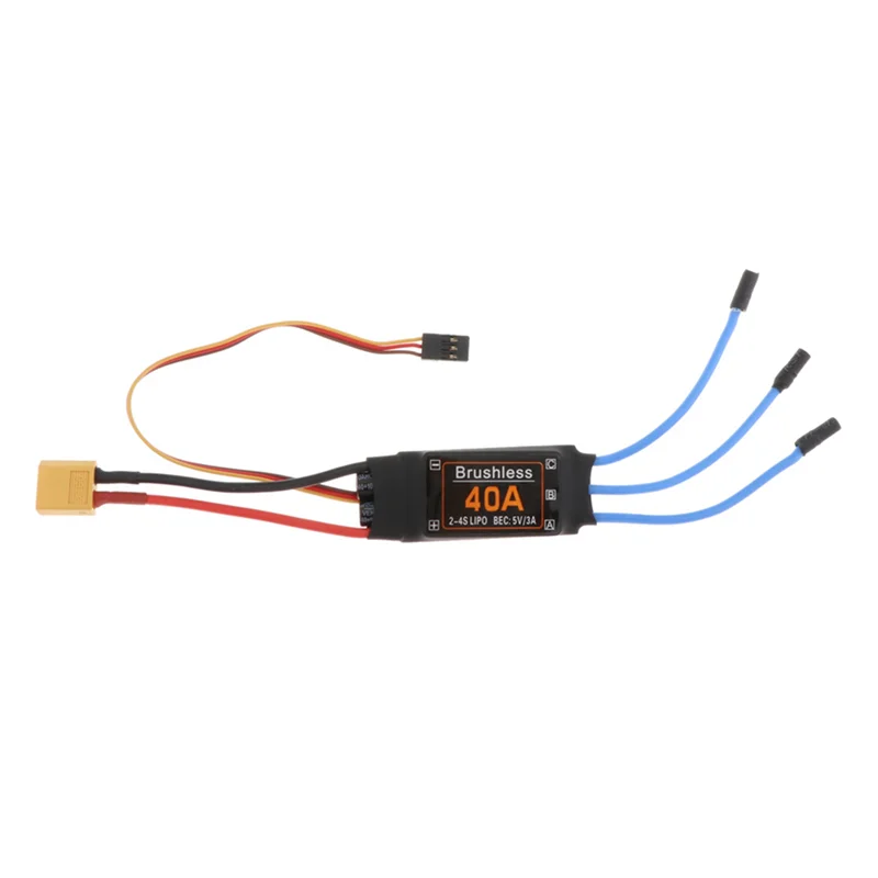 B49B-4X 40A Brushless ESC XT60 Plug Durable RC  Components Accessories Speed Controller Motor FPV Quadcopter Helicopter