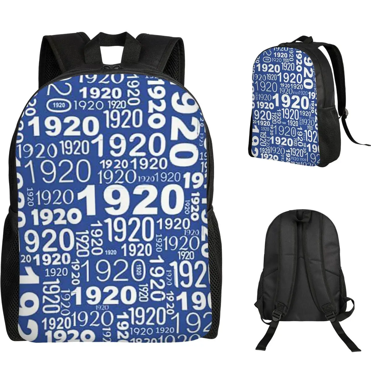 Large Zeta Phi Beta Sorority Logo Greek Letter 1920 Backpack Student Boys Girls BookBag School Bag Computer Shoulder Bags