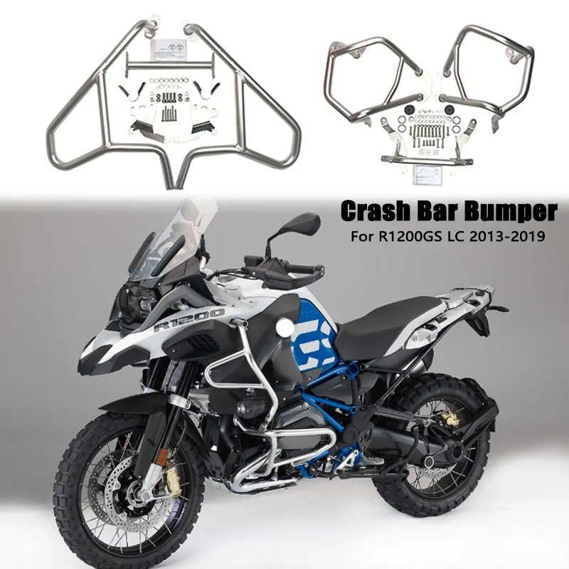 

R1200GS Crash Bar Bumper Highway Frame Protector Engine Guard For BMW R 1200GS LC R1200 GS R 1200 GS 2013-2019 2018