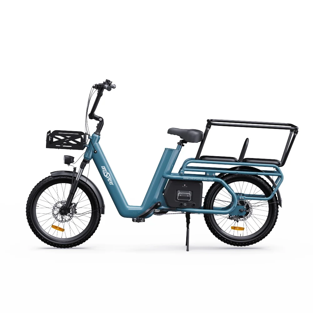 Onesport OT01 Electirc Cargo Bike 48V27Ah Lithiumbatterij 650W Ebike LCD-scherm 20 * 2,6 inch elektrische bakfiets