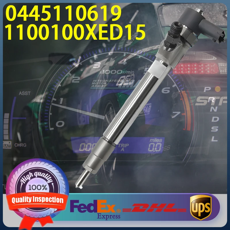 

0445110619 1100100XED15 Common Rail Fuel Injector For GREAT WALL Diesel Engine