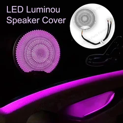 For Benz C W205 GLC X253 E W213 C-coupe Led Door Speaker Cover C/GLC/E-class Coupe Metal Mediant Decorative Lamp Ambient Light