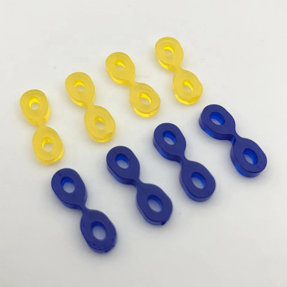 PIORPOY 60 Pcs Autoclavable Elastic Rubber Fixing Wedges Matrix Matrices Dental Dam Composite Materials Dentistry Products