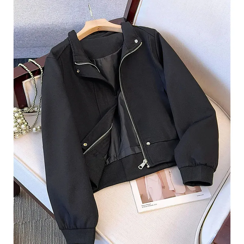 

High-Quality Short Jacket Women's Spring Autumn 2025New Explosion Coat Casual Joker Outwear Baseball Uniform Overwear Female Top