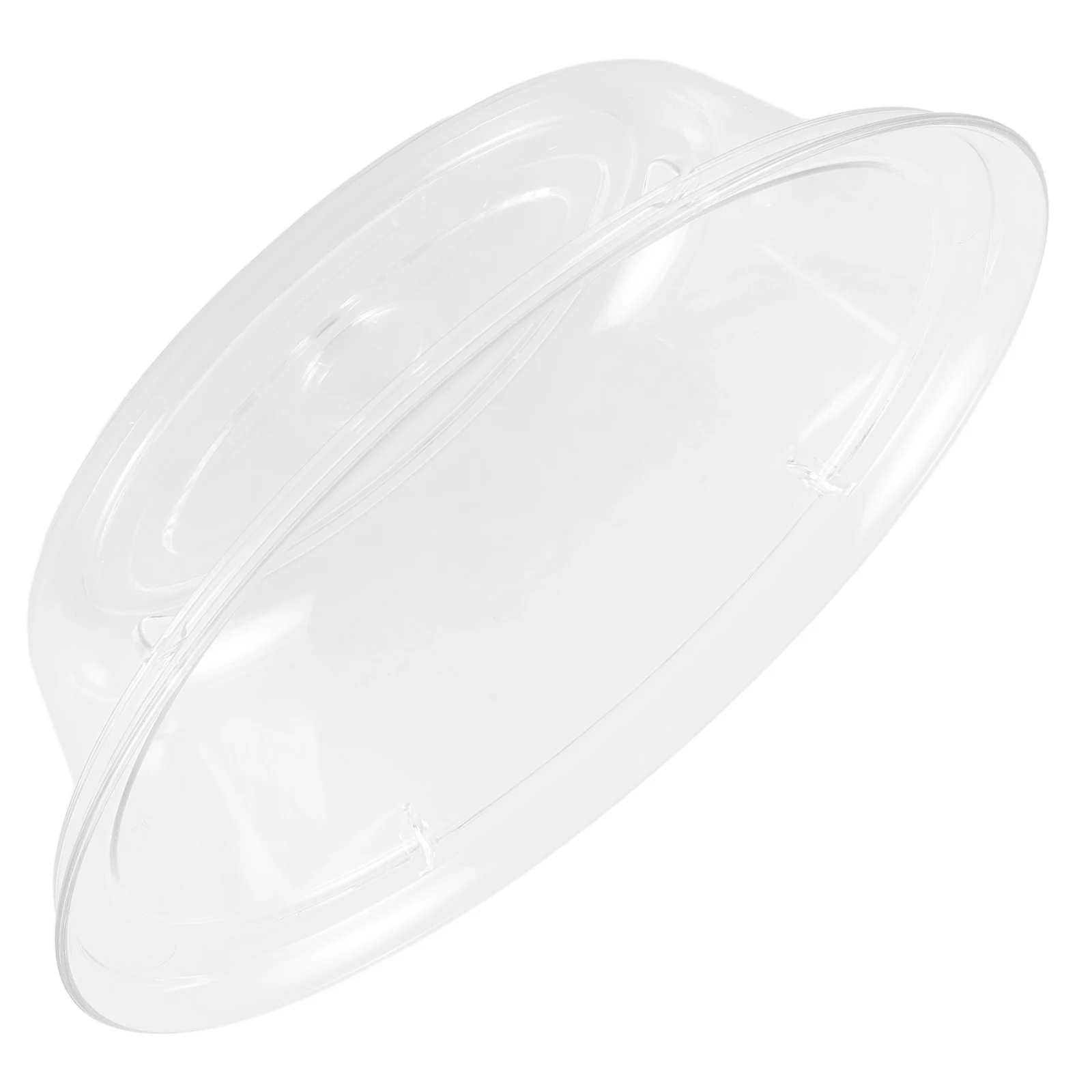 

Cake Pan Cover 8 Inch Oval Transparent PC Material Microwave Food Lid Plastic Covers Oven Safe Splatter Proof Dish Pans