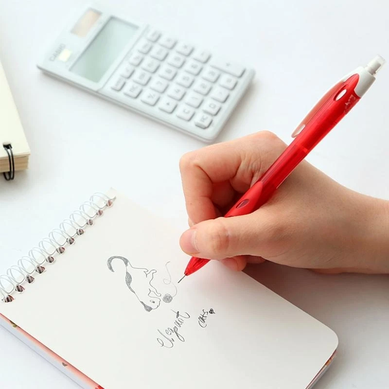 090F 1 Box 0.7mm Colored Mechanical Pencil Refill Erasable Student Stationary