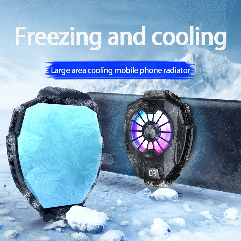 Mobile Phone Cooler Universal Phone Cooling Fan Case DL05 Radiator For PUBG Gaming Portable Phone Cooling Fan Cool Heat Sink