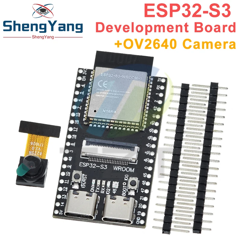 Imagem -05 - Tzt Cam Placa de Desenvolvimento Cam Wifi Módulo Bluetooth Câmera Ov2640 Wroom N16r8 Esp32-s3