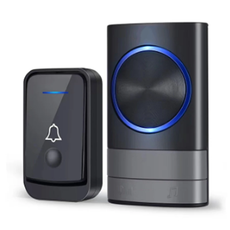 

A003 Wireless Doorbell Wireless Digital Music Doorbell Home Sensor Remote Control Pager Intelligent Doorbell US Plug