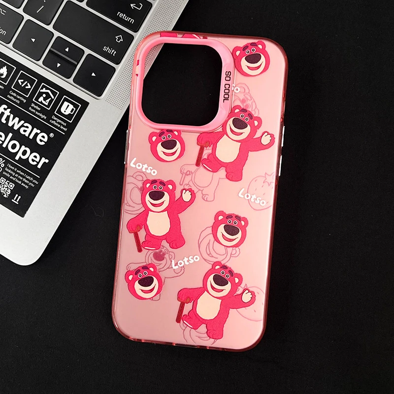 Disney Toy Story Lotso phone Case For Iphone16 15 14 13 12 11 Pro Max 7 8 Plus X XR XS Max Mini Boy Shockproof phone Cover Y2k