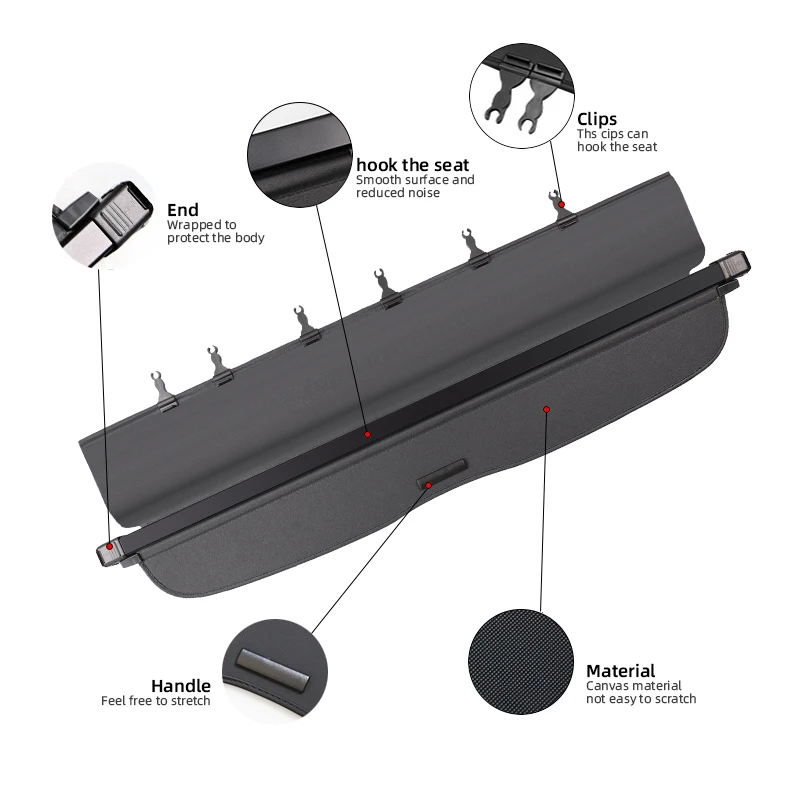 

For Subaru Forester Manual Tailgate 2013-2018 Retractable Trunk Cargo Cover Anti-Peeping Shield Privacy Auto Accessories