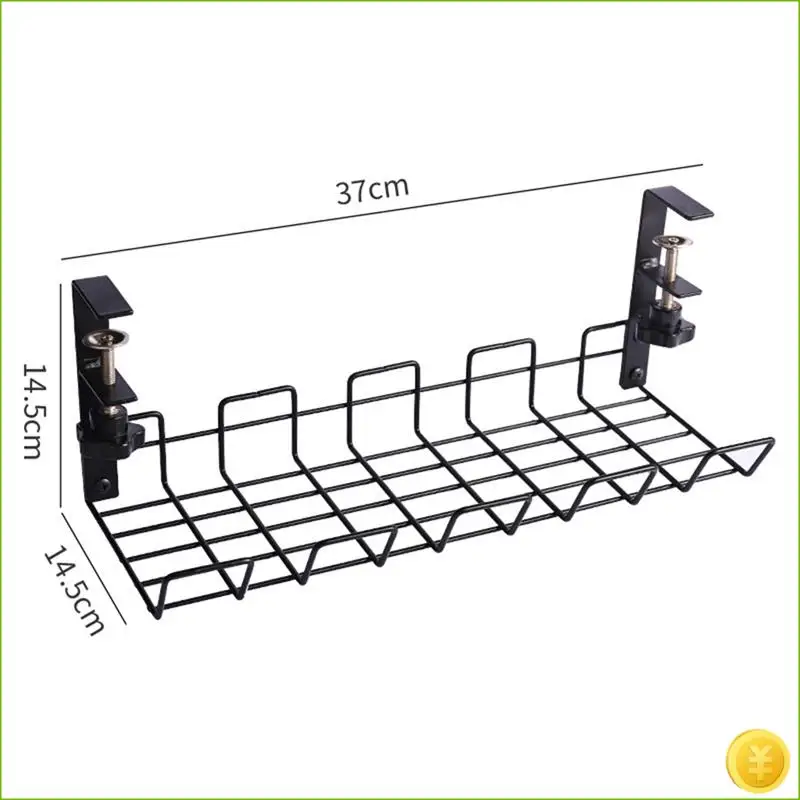 منظم كابلات تحت المكتب، حامل كابل سلكي، منظم سلكي، لا يتطلب حفر
