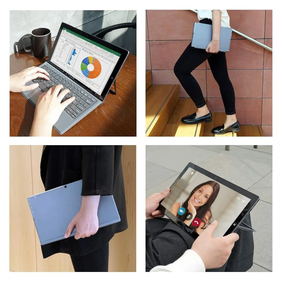 16 جيجابايت رام 512 جيجابايت SSD ROM 11.6 بوصة Windows 11 الكمبيوتر اللوحي 64 بت معالج Intel Celeron N4100 1920 x 1080 بكسل 2 x USB 3.0 Type-C Port