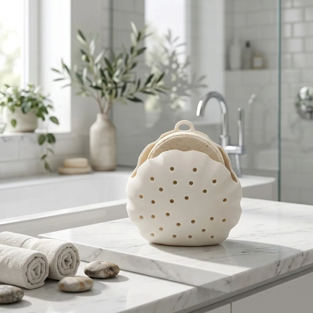 Rotating Mount for Daisy Shower Steamers Providing Controlled Aroma Delivery and Stable Positioning on Smooth Bathroom Surfaces