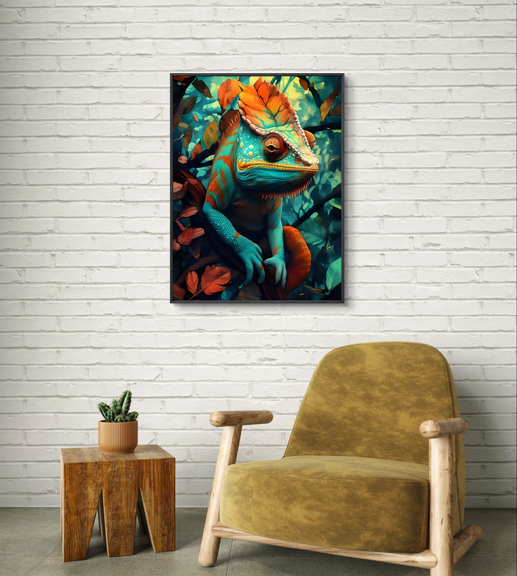 Lizard 5D Diamond Painting Crawling Pet Diy AB Diamond Embroidery Cross Stitch Chameleon Picture Living Room Bedroom Wall Decor