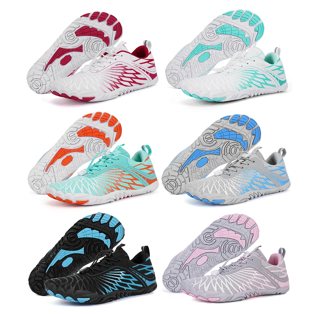 유니섹스 워터 슈즈 미끄럼 방지 캐주얼 웨이딩 슈즈 편안한 통기성 체육관 운동화 하이킹 등산을위한 야외 트레킹 신발