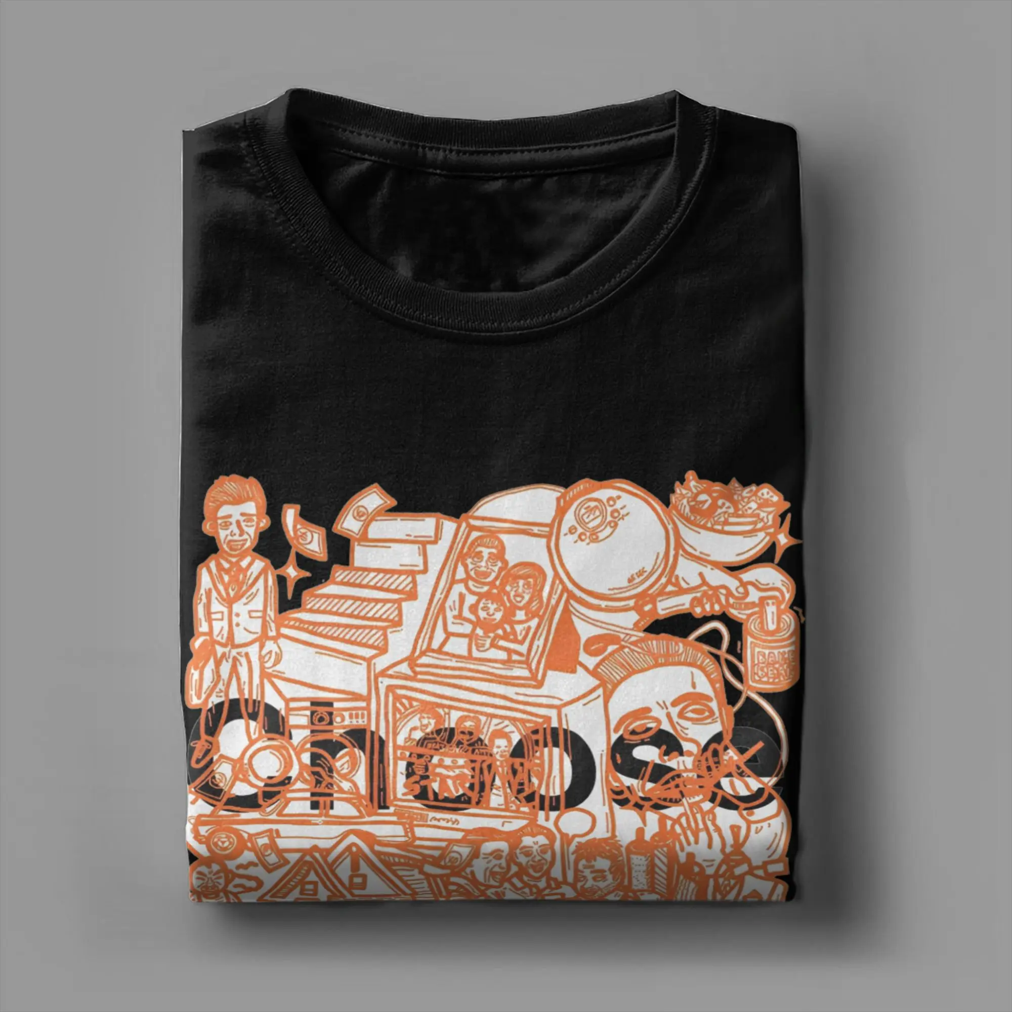 Trainspotting فيلم تي شيرت الرجال خمر القطن تيز الياقة المستديرة قصيرة الأكمام تي شيرت الطباعة الملابس