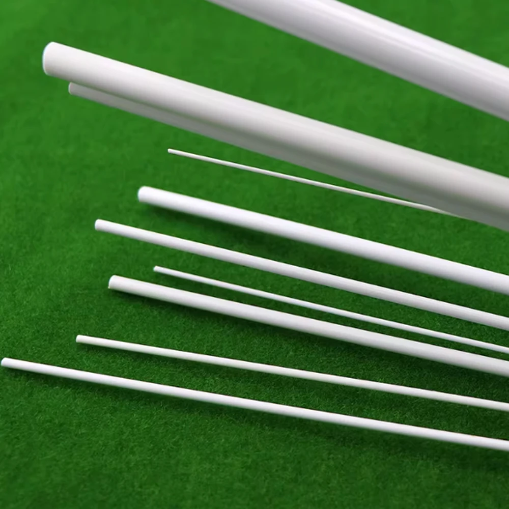 

5-50Pcs Length 250mm ABS Round Tube Plastic Hollow Tube Dia 2/2.5/3/4/5/6mm DIY Handmade Sand Table Material Model Accessories
