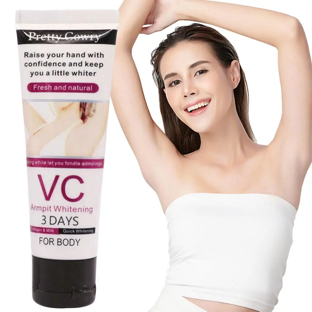 Armpit Body Whitening Cream Underarm Knee Dark Skin Bleaching Cream Moisturizing Brighten Body Lotion 50g For Women Men E0U0