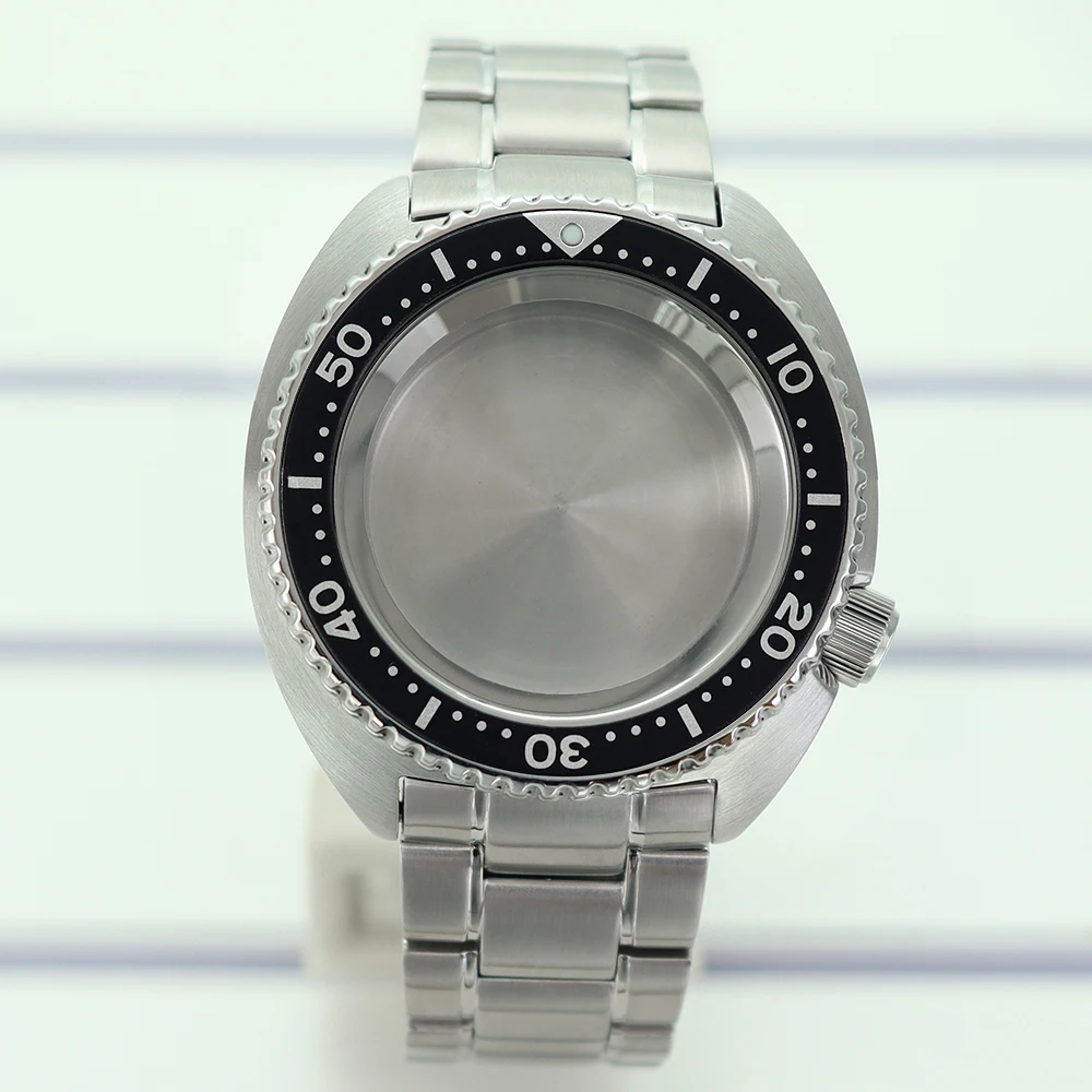 

NH36 45mm Waterproof Watch Cases 316L stainless Steel Bracelet Sapphire Crystal For Seiko NH35 NH36 NH34/38 Movement 28.5mm Dial