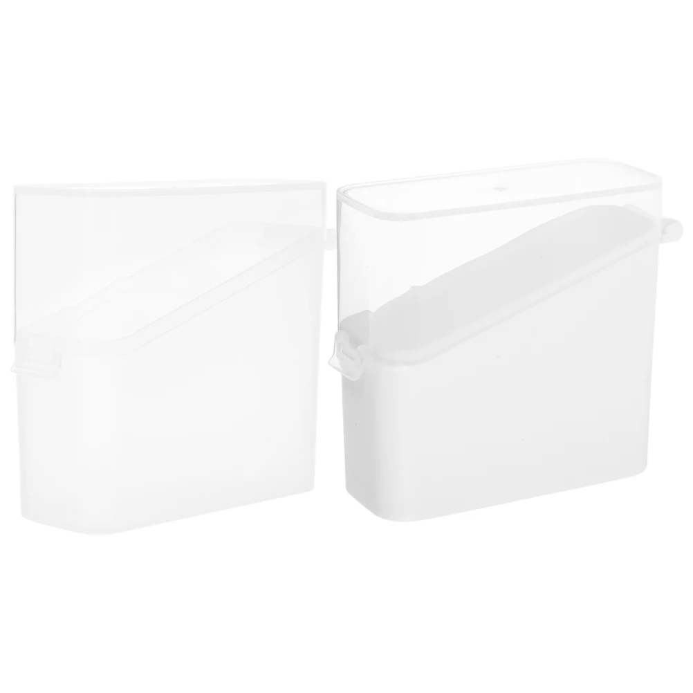 

2Pcs Cheese Slice Container Cheese Storage Box Fridge Organizer Tea Bag Holder Small Items Organizer Bacon Container