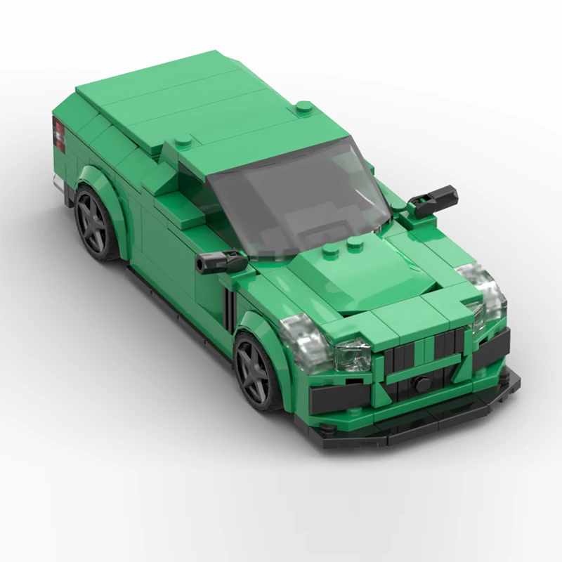 City Car Model MOC Building Bricks High-Performance Pickup Truck Modular Technology Gifts Holiday Assemble Children Toys Suit