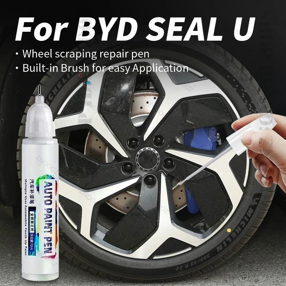 For BYD SEAL U Touch Up Paint Wheel Repair Kit Quick And Easy Wheel Scratch Repair Rim Paint For Car Wheel Repair Silver Black