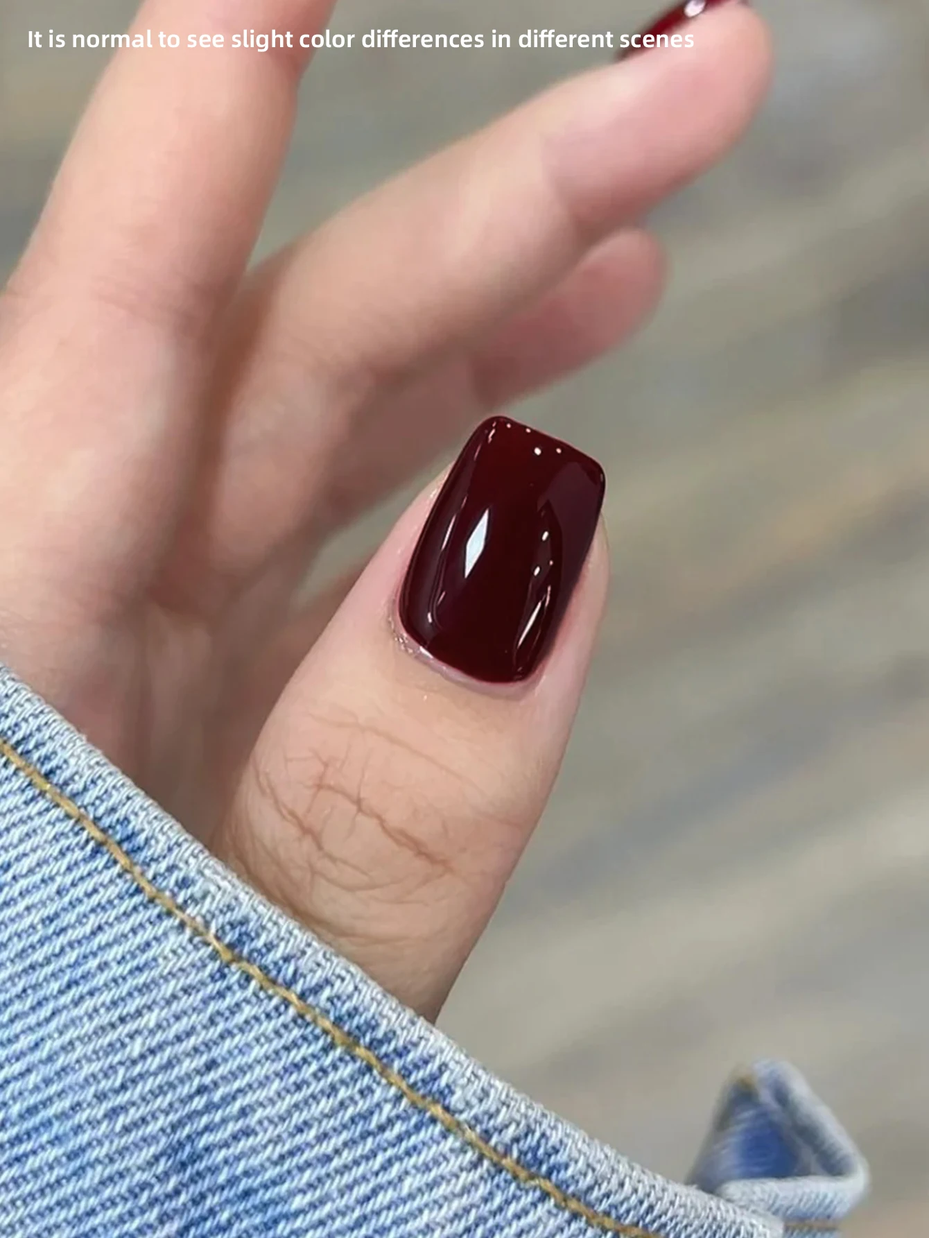 1 Stück 15 ml weinroter Gel-Nagellack Starter Pure Soak Off No Wipe Nagel-Gel-Nagellack, geeignet für alle Jahreszeiten – Detail 3