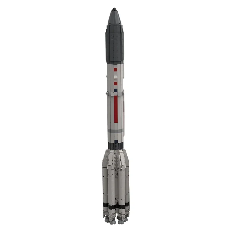 

MOC Proton M Rocket Building Blocks 1:110 Saturn V scale Heavy Launch Vehicle Rocket Artificial Universe Bricks Gifts Juguetes