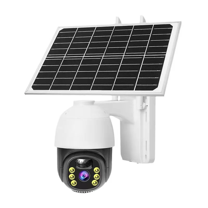 Outdoor Waterproof Solar Camera, 4G Wireless WiFi, High-Definition, Night Visual, Long-Range Intercom, Security