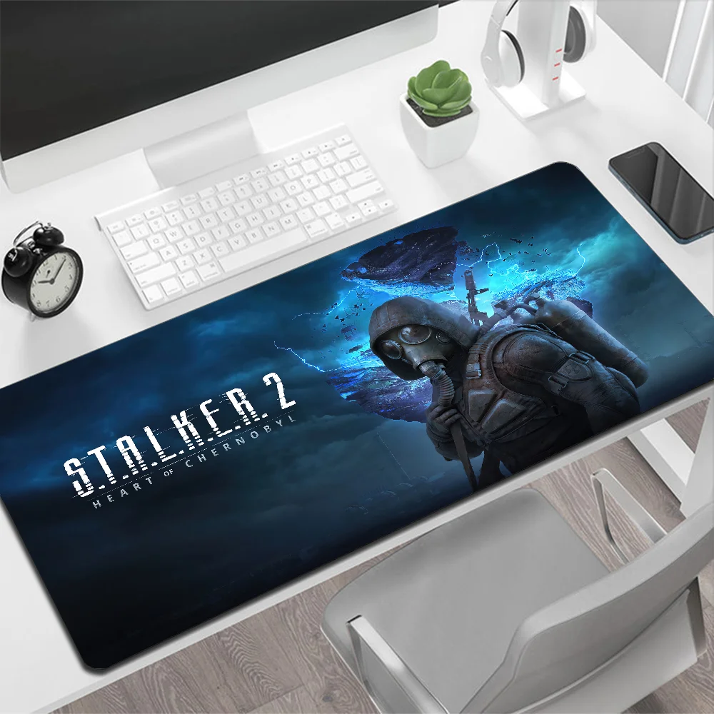 Stalker 2 Large Mouse Pad Gaming Mouse Pad PC Gamer Computer Mouse Mat Big Mousepad Silicone Carpet Keyboard Desk Mat Mause Pad