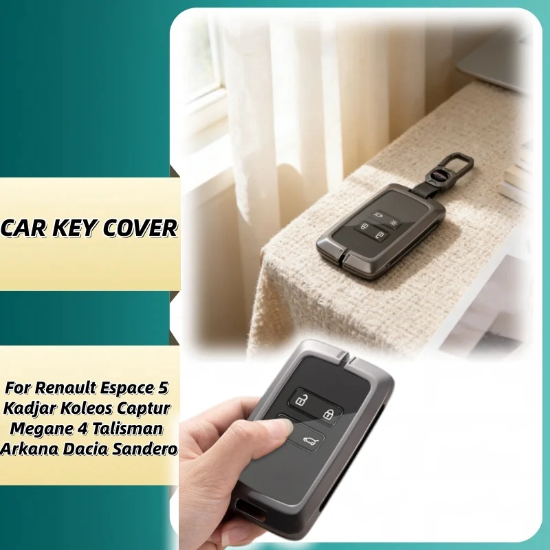 

Car Card Key Case Cover Shell Fob For Renault Koleos Captur Megane Clio Scenic Talisman Arkana Dacia Sandero Accessories