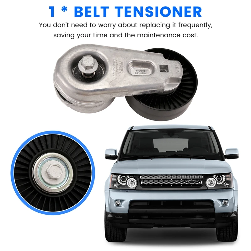 Engine Accessories Belt Tensioner Pulley LR039517 LR035493 For Land Rover Discovery 4 Range Rover Sport  3.0