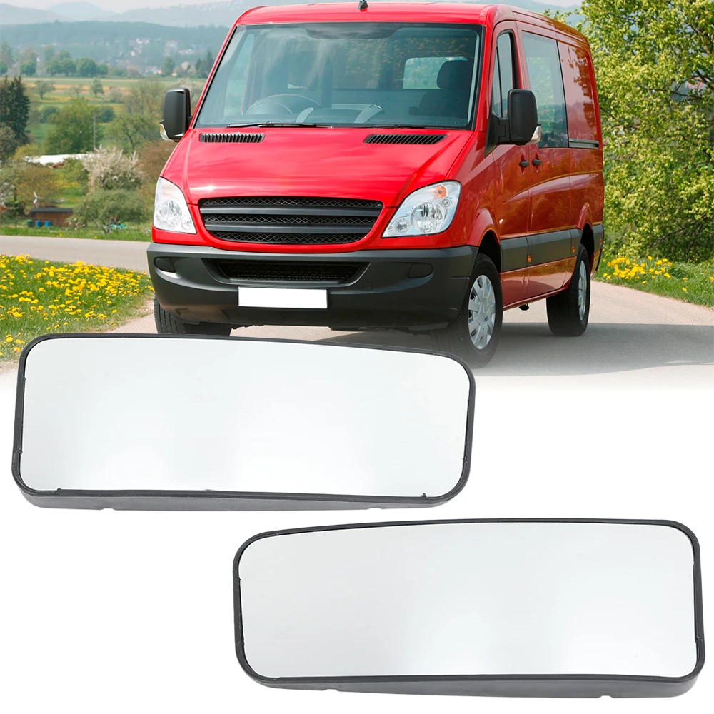 1 pieza de cristal de espejo retrovisor lateral sin calefacción para VW Crafter 2006-2017 Mercedes-Benz SPRINTER W906 2006-2017, piezas inferiores para punto ciego amplio