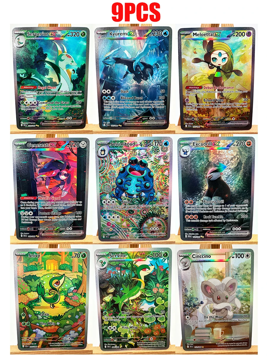 PTCG WHT BLK Victini Zekrom Reshiram Hida Englisch Spielzeug Hobbies Hobby Sammlerstücke Spielesammlung Anime-Karten