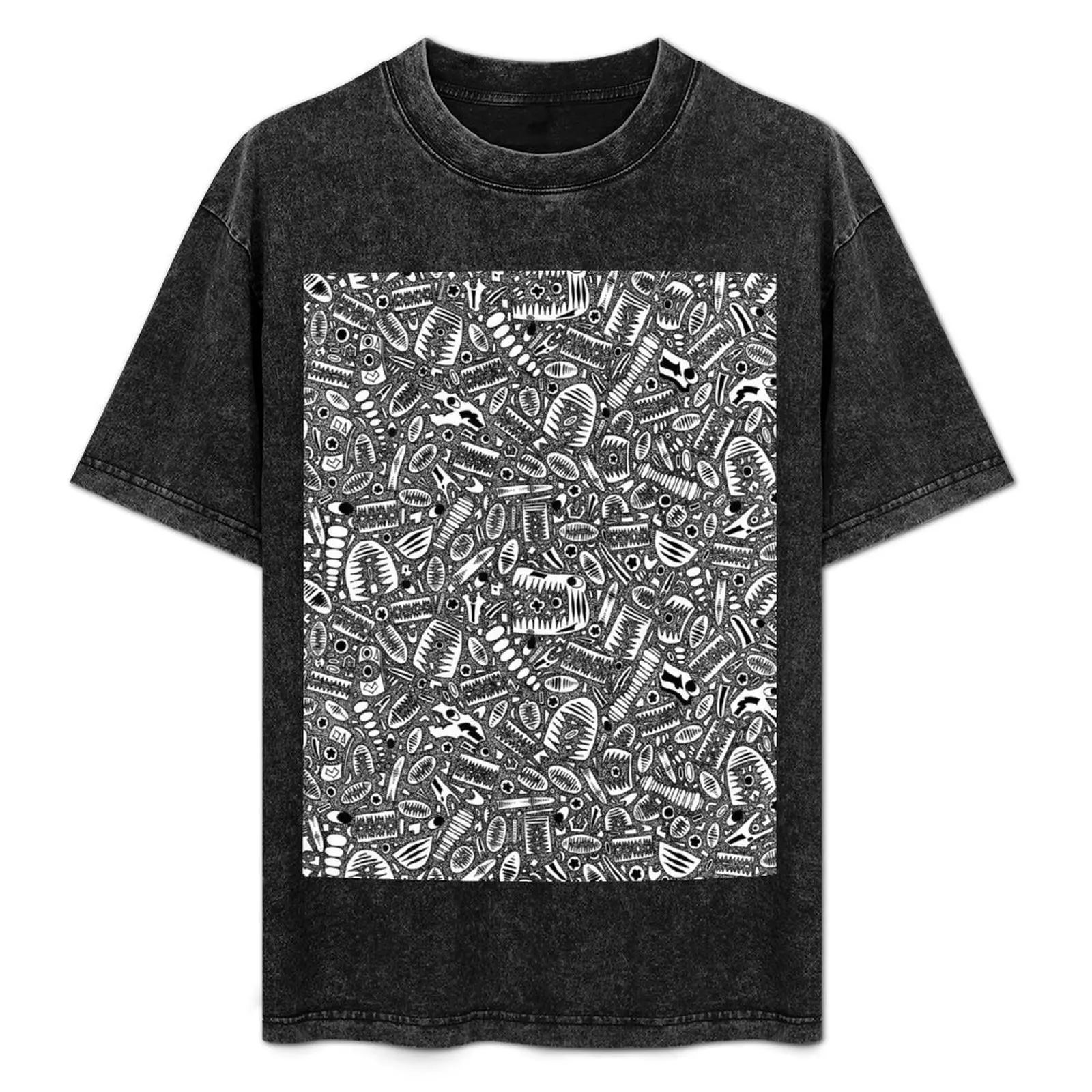 

Crinoid fossil pattern from 1760's teapot T-Shirt Active Wear Sports T-Shirt for Men