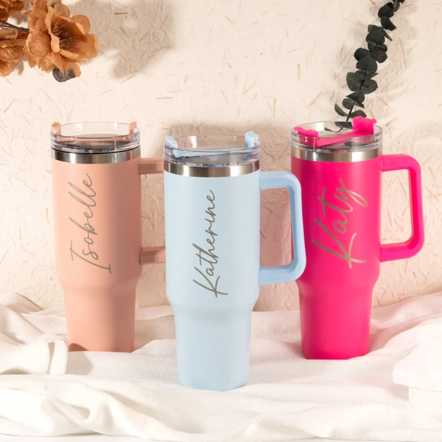 

Personalized Water Bottle 40oz Water Bottle with Straw, Thermal Water Bottle, Stainless Steel Water Bottle, Girl Water Bottle