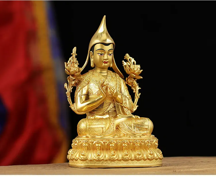 Imagem -04 - Gelugpa Mestre Zong ka ba Tsongkhapa Buda Estátua Proteção Santuário Budismo Tibetano Europa e Ásia Alta Qualidade