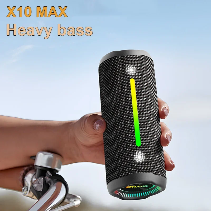 X10MAX 35 ワットハイパワーサブウーファー屋外防水ラジカセ重低音複数の Plyaback モード 6600mAh バッテリー Bluetooth スピーカー